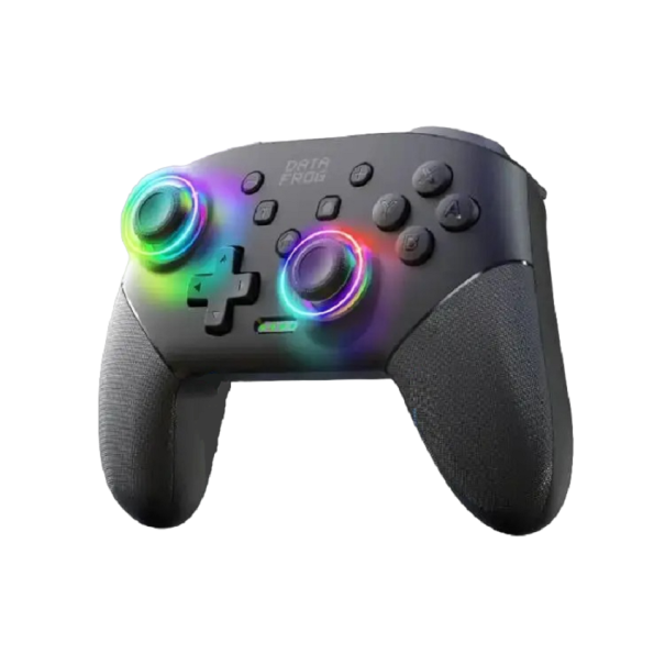 Trådlös spelkontroll med färgad bakgrundsbelysning och bluetooth för Nintendo Switch, PC 1000 mAh 1