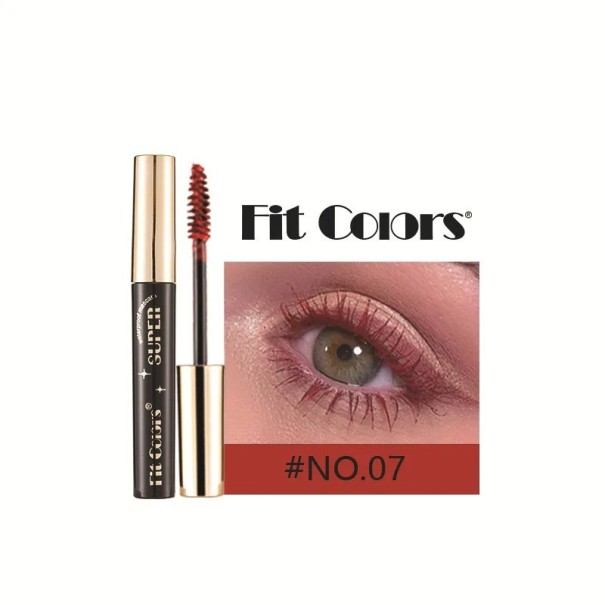 Färgglad vattenfast mascara Mascara med ögonfransförlängande effekt Mascara med stark långvarig färg röd