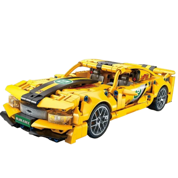 Racerbilsæt 456 dele foldbar bil V206 1