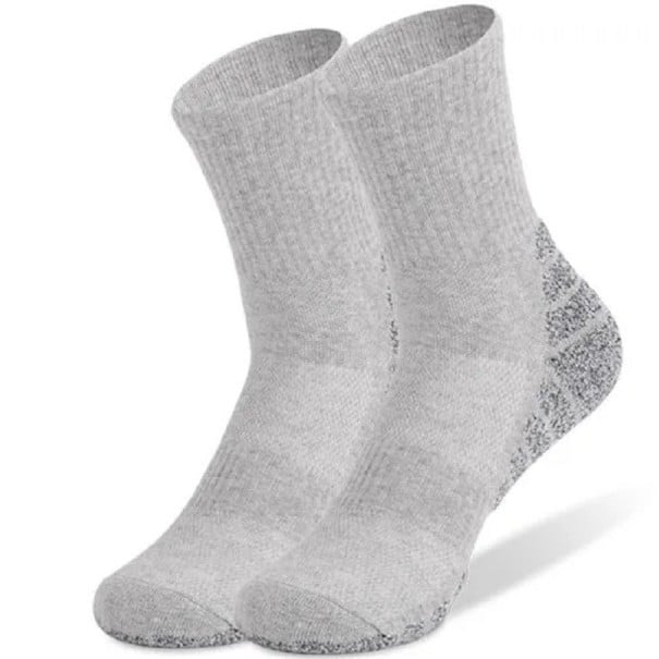 Ski-Shaper-Socken für Damen und Herren, warme, schweißabsorbierende Wintersocken, atmungsaktive Herren- und Damen-Skisocken hellgrau 39-42