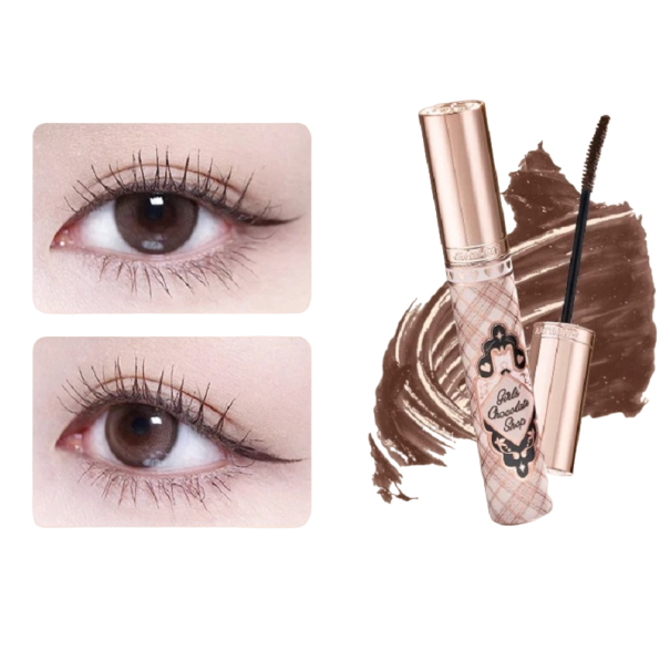 Mascara med optisk ögonfransförlängning Elegant mascara med silkesfiber Långvarig volymmascara brun