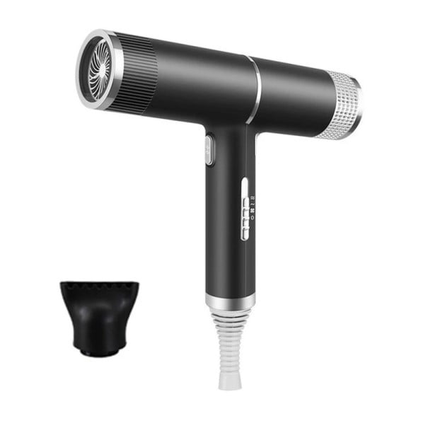 Professionel hårtørrer med infrarødt lys og ionisator 24,5 x 20 x 4,5 cm Højhastigheds hårtørrer 1000 W EU-stik sort