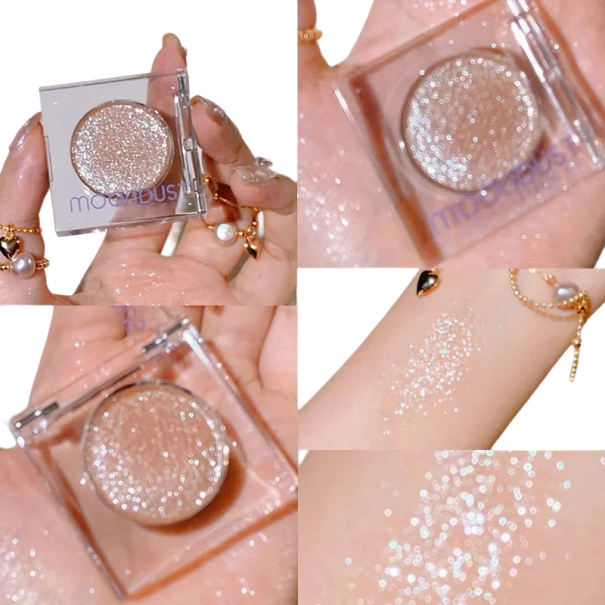 Glitter Eyeshadow Brightener Långvarig Glitter Shadow Vattentät 1