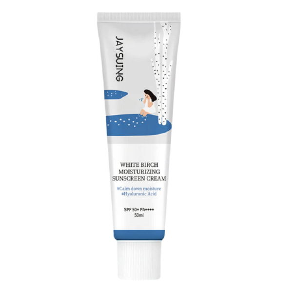 Solkräm med björksav Fuktgivande solkräm SPF50+ Solkräm med starkt UV-skydd 50 ml 1