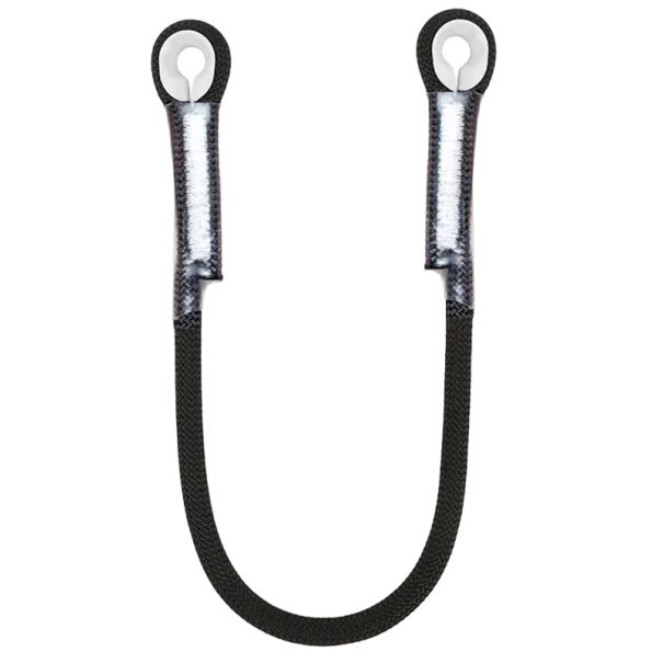 Klätterrep 100 cm Klättersäkerhetsrep 20 kN svart