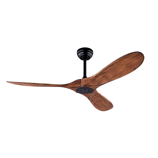Ventilateur de plafond Ventilateur de plafond avec télécommande 100 V - 260 V 152 x 65 cm marron