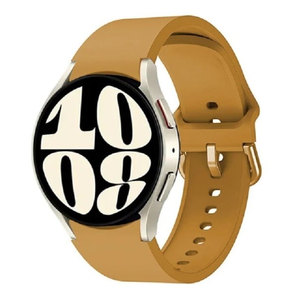 Řemínek na hodinky Samsung Galaxy Watch 6 Classic 43 mm 47 mm Gumový řemínek na hodinky tmavě žlutá