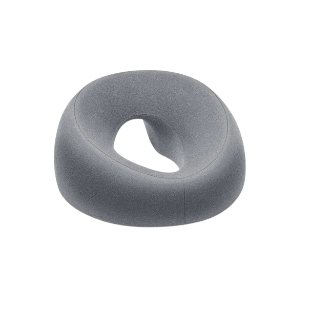 Cuscino Massaggiante Ergonomico Supporto per Testa Schiuma Memory Materassino Rilassante Cuscino per Viso 13x26x6 cm grigio