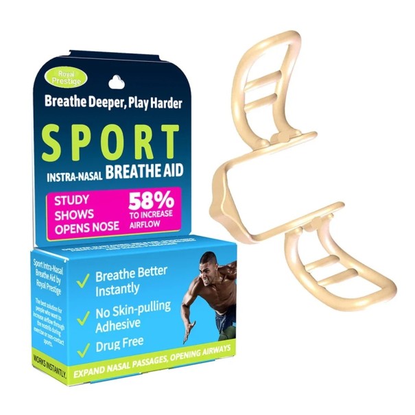 Silikonnäsvidgare mot snarkning 4x2 cm Ökar luftflödet Bättre andning under sömn och sport Förbättrar sömnkvaliteten 1