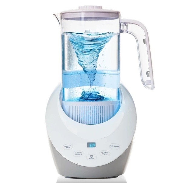 Vattenkokare med vätgasgenerator LED-display 1,6 l 220 V EU-kontakt Filter för att öka pH och mineralisera vatten 15W 1