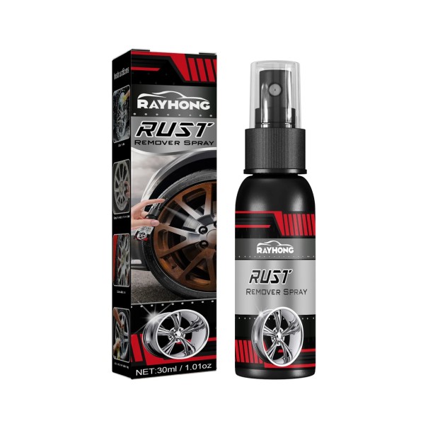Rostborttagningsspray 30 ml Rengöring av järnytor Industrirengöringsmedel Rostborttagning Metallskydd 1