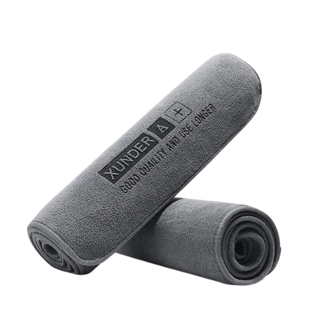Biltvätt och torr handduk 30x30 cm Grå mikrofiberduk för rengöring och polering av bilen Absorberande trasa för karossen 1