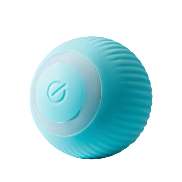 Elektrisk racingboll för katter Interaktiv jaktleksak Justerbar hastighet USB-C Laddningsdiameter 4,3 cm blå