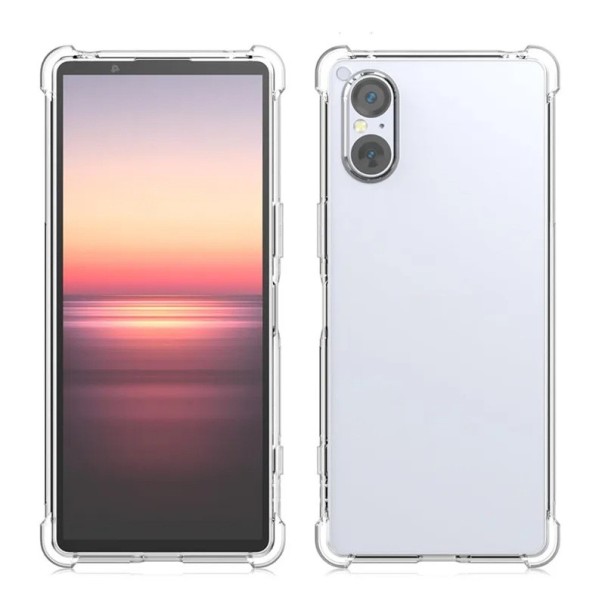 Genomskinligt fodral för Sony Xperia 1 IV tunt lätt TPU-fodral Repskydd Genomskinligt fodral Anti-halk yta 1