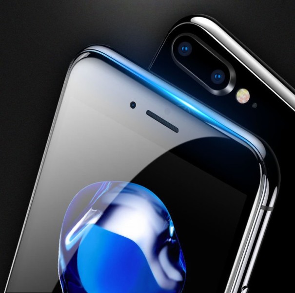 9D gehärtetes Glas für iPhone X schwarz