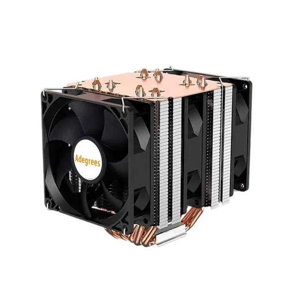 A6 CPU cooler com 6 heat pipes 3× ventilador 4PIN PWM 190W TDP arrefecedor silencioso para Intel LGA 1700 115X 1200 e AMD cobre alumínio 1