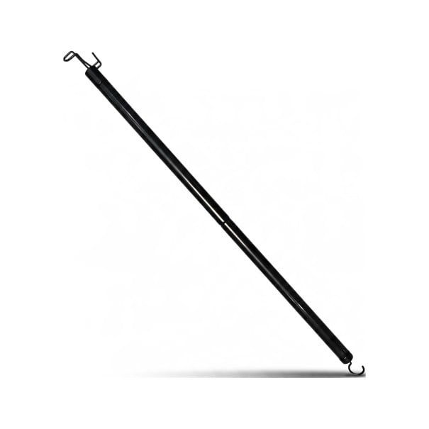 Aankleedstok 66,5 cm 2-in-1 Hulpmiddel voor aankleden en sokken met twee haken Uitschuifbaar voor schroeven Voor senioren zwart