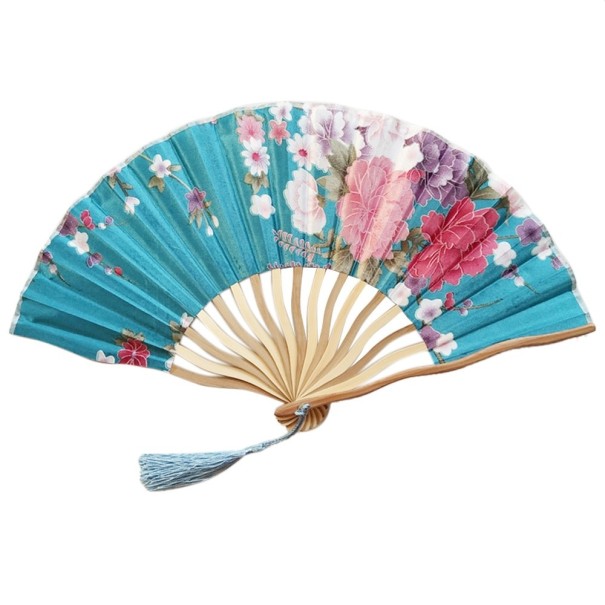 Abanico decorativo con motivo de flores 4 Abanico decorativo con motivo de flores 4
