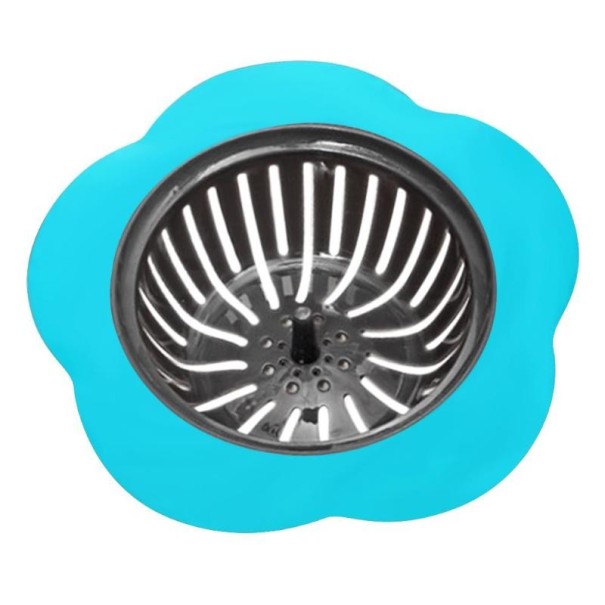 Abflusssieb in Form einer Blume C423 blau