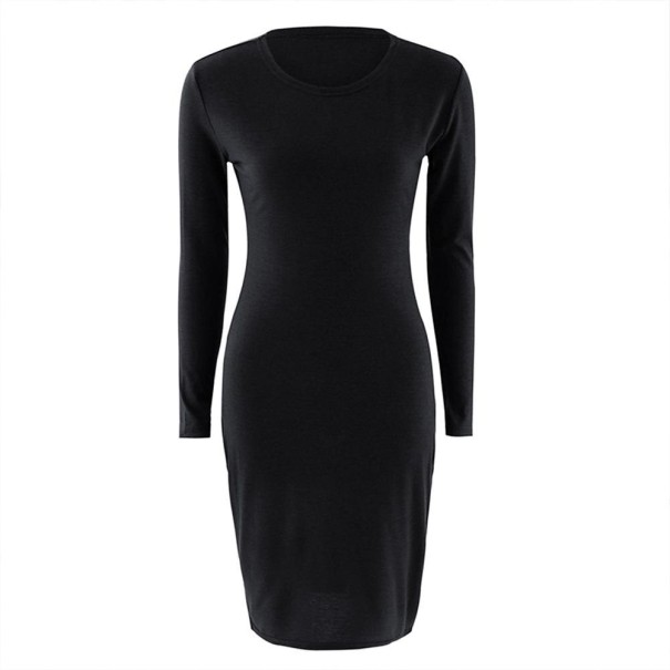 Abiti da donna in jersey con maniche lunghe nero XS