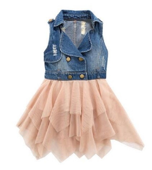 Abiti da ragazza con gonna in tulle N93 rosa 7