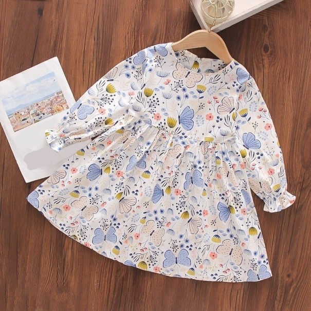 Abiti da ragazza N223 blu 4