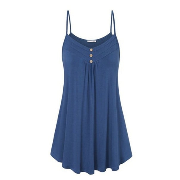 Abiti estivi larghi con spalline blu S