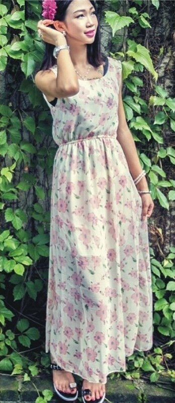 Abiti lunghi da donna P1048 4