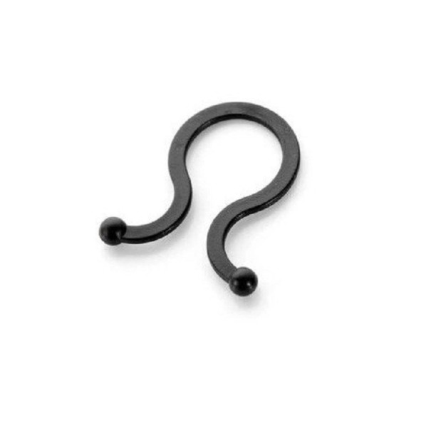 Abrazadera para cable 20 uds. negro