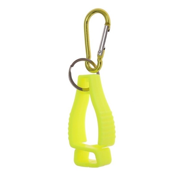 Abrazadera para guantes de trabajo amarillo