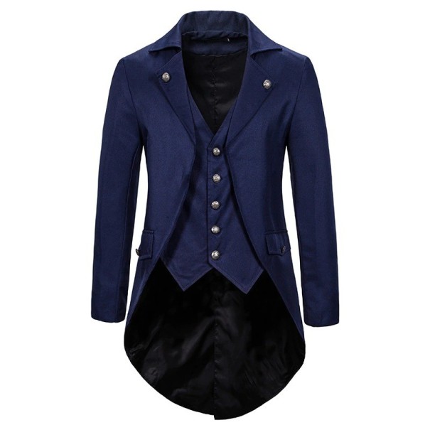 Abrigo de hombre A2647 azul oscuro L