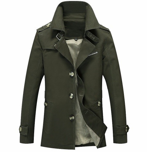 Abrigo de hombre J978 verde oscuro XL