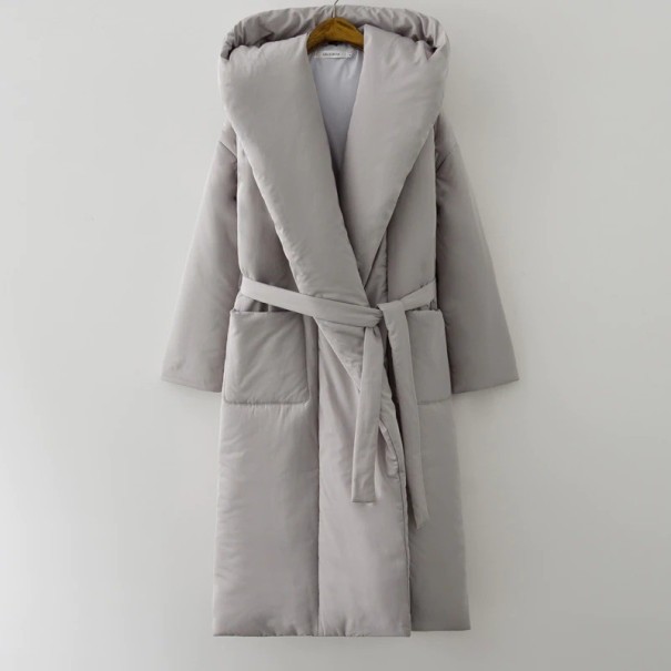 Abrigo de invierno de mujer P2268 gris L