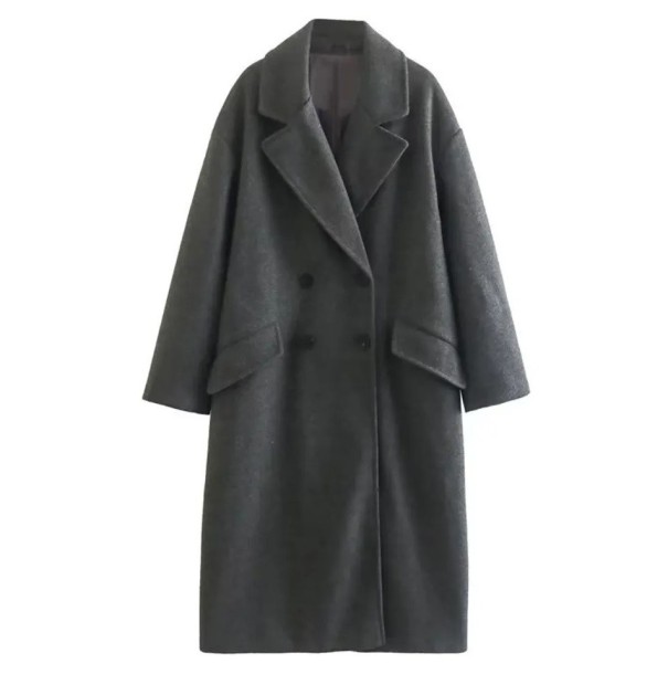 Abrigo de invierno de mujer V151 gris S