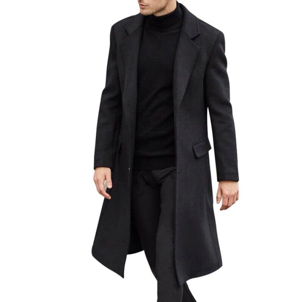 Abrigo de invierno para hombre A2009 negro XS
