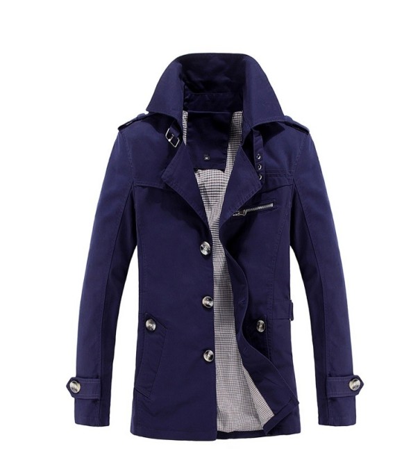 Abrigo de invierno para hombre J981 azul oscuro M