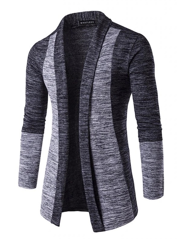 Abrigo de lujo para hombre J2220 gris oscuro S Abrigo de lujo para hombre J2220 gris oscuro S