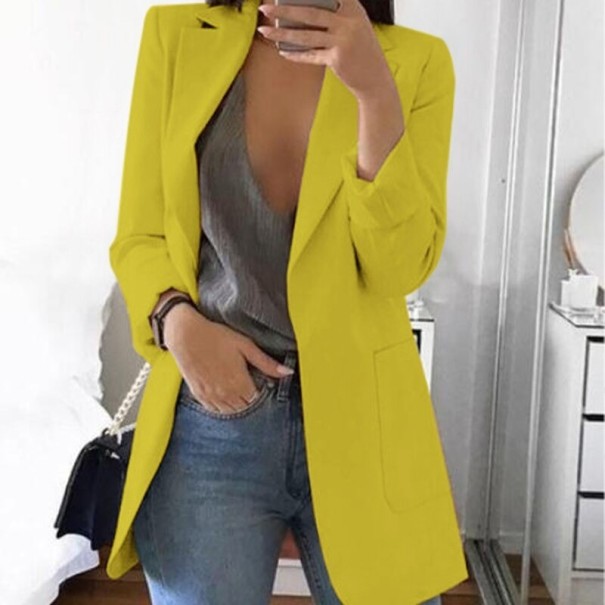 Abrigo de mujer A1841 amarillo XS