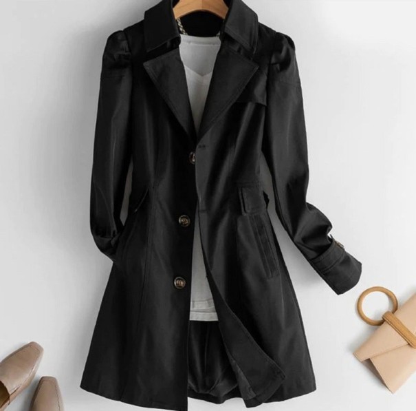 Abrigo de mujer P1451 negro S