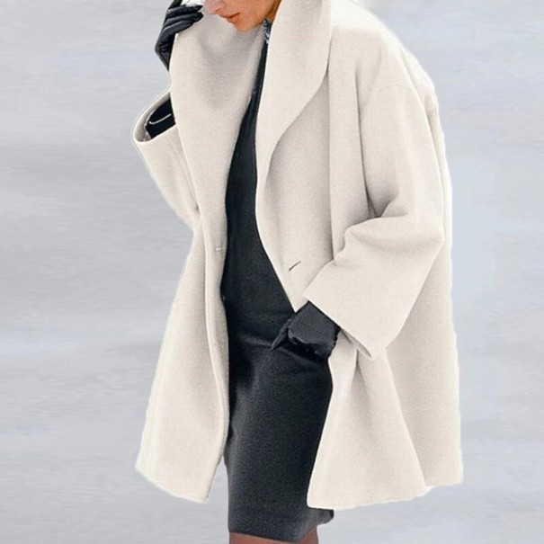 Abrigo de mujer P1786 blanco L