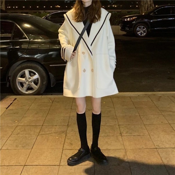 Abrigo de mujer P2502 blanco