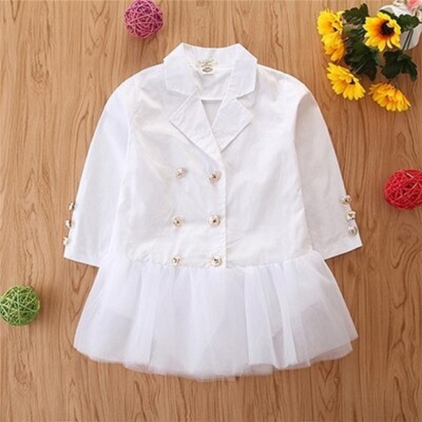 Abrigo de niña L1946 blanco 2