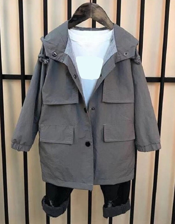 Abrigo de niño L2079 gris 9