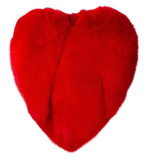 Abrigo de piel de mujer en forma de corazón P2227 S