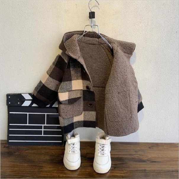 Abrigo infantil L2064 marrón 6