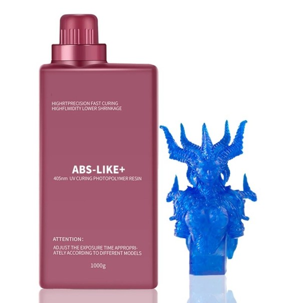 ABS-like Photopolymer Resin 1 kg 405 nm for DLP/LCD 3D Printers Precise Details Quick Curing High Strength blue