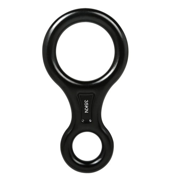 Abseiling ottetal Klatring ottetal 14,4 x 7,4 cm sort