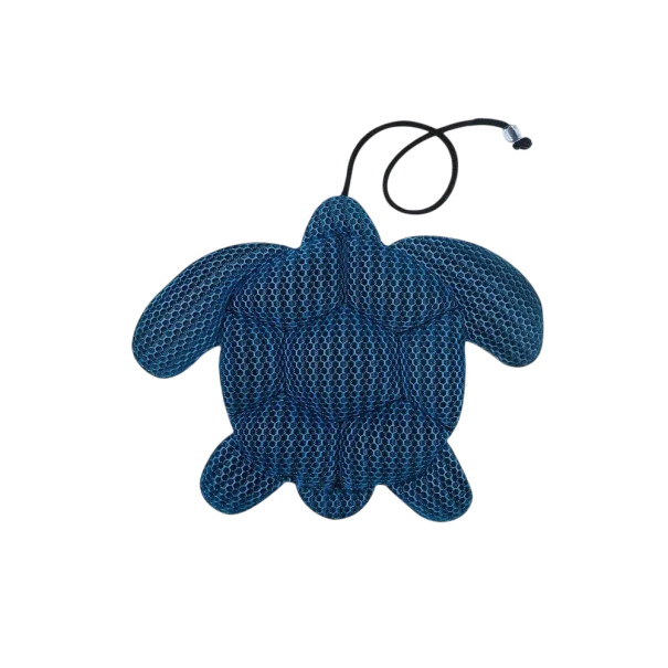 Absorpční houba do vířivky a bazénu na olej plovoucí želva pratelná polyester a nylon modrá 25 x 21 x 3,5 cm na čištění vody 1