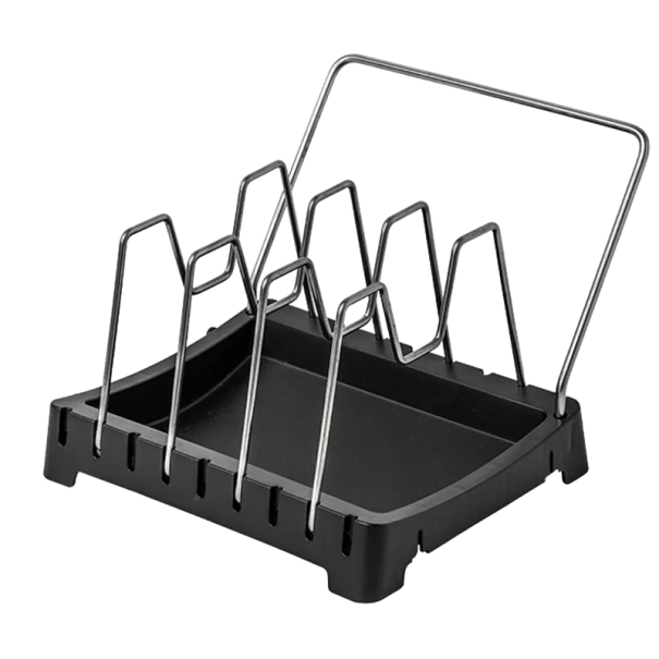 Abtropfgestell, Geschirrständer, Geschirr-Organizer, 21,5 x 17,5 x 16 cm schwarz