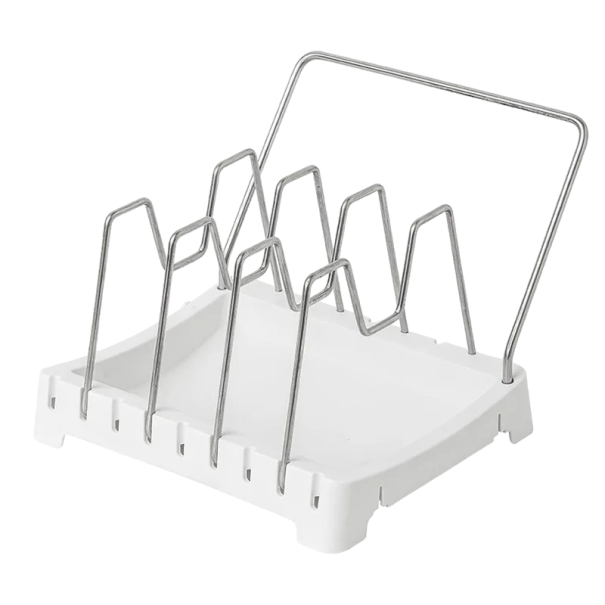 Abtropfgestell, Geschirrständer, Geschirr-Organizer, 21,5 x 17,5 x 16 cm weiß